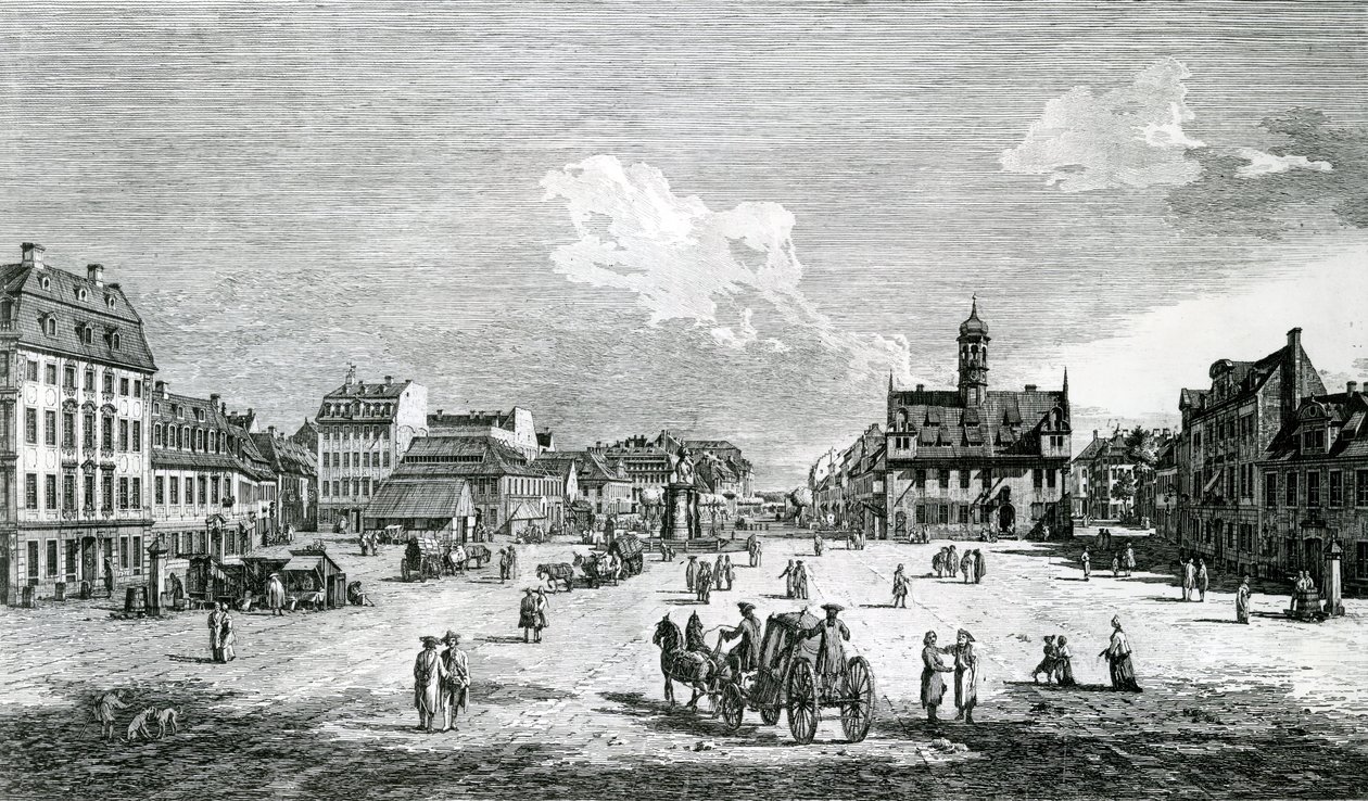 Widok na Drezno autorstwa Bernardo Bellotto