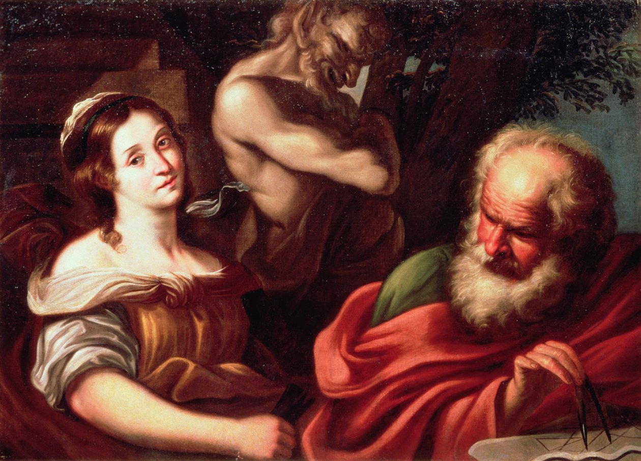 Alegoria Matematyki autorstwa Bernardo Strozzi