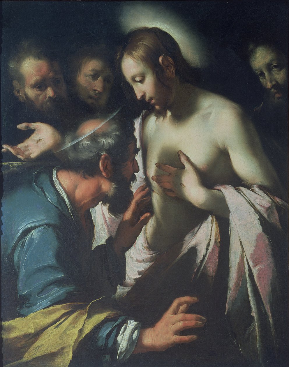 Niedowierzanie św. Tomasza autorstwa Bernardo Strozzi
