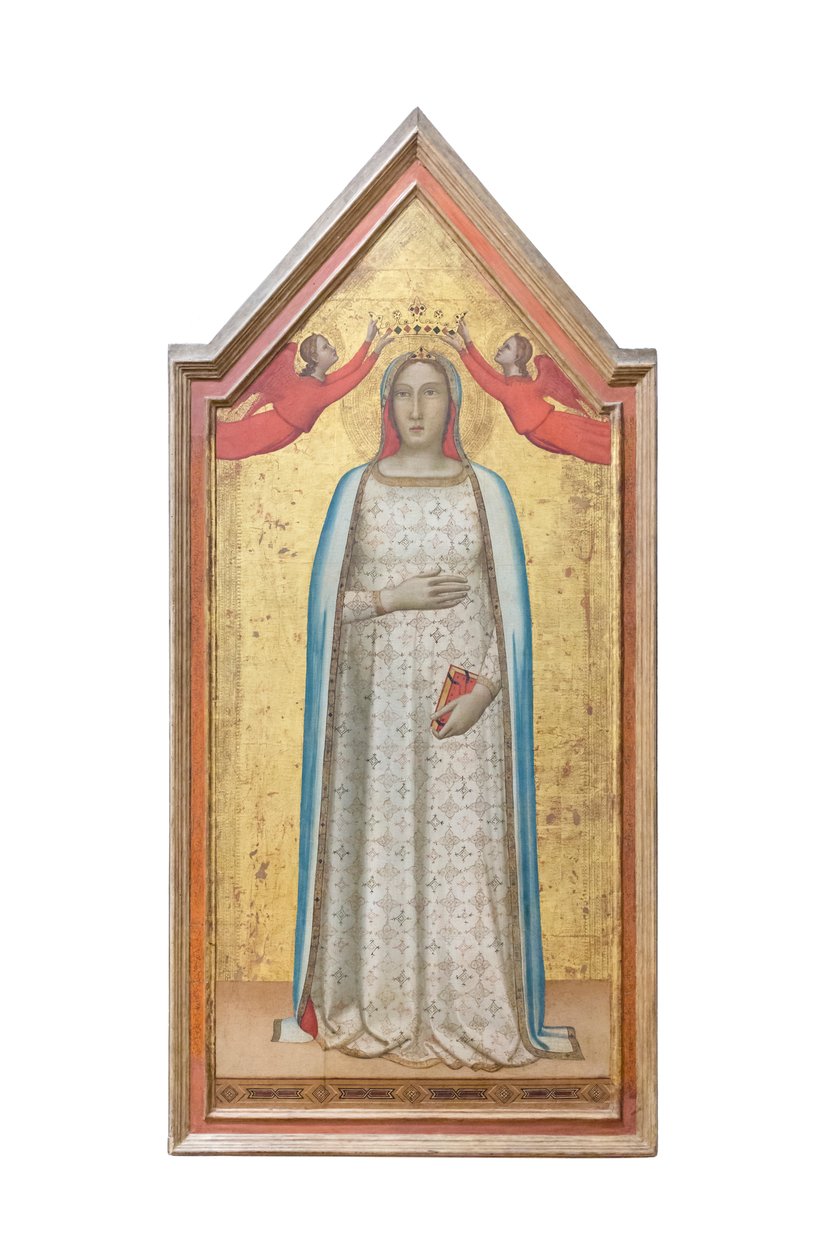 „Madonna del parto” ukoronowana przez anioły autorstwa Bernardo (workshop of) Daddi
