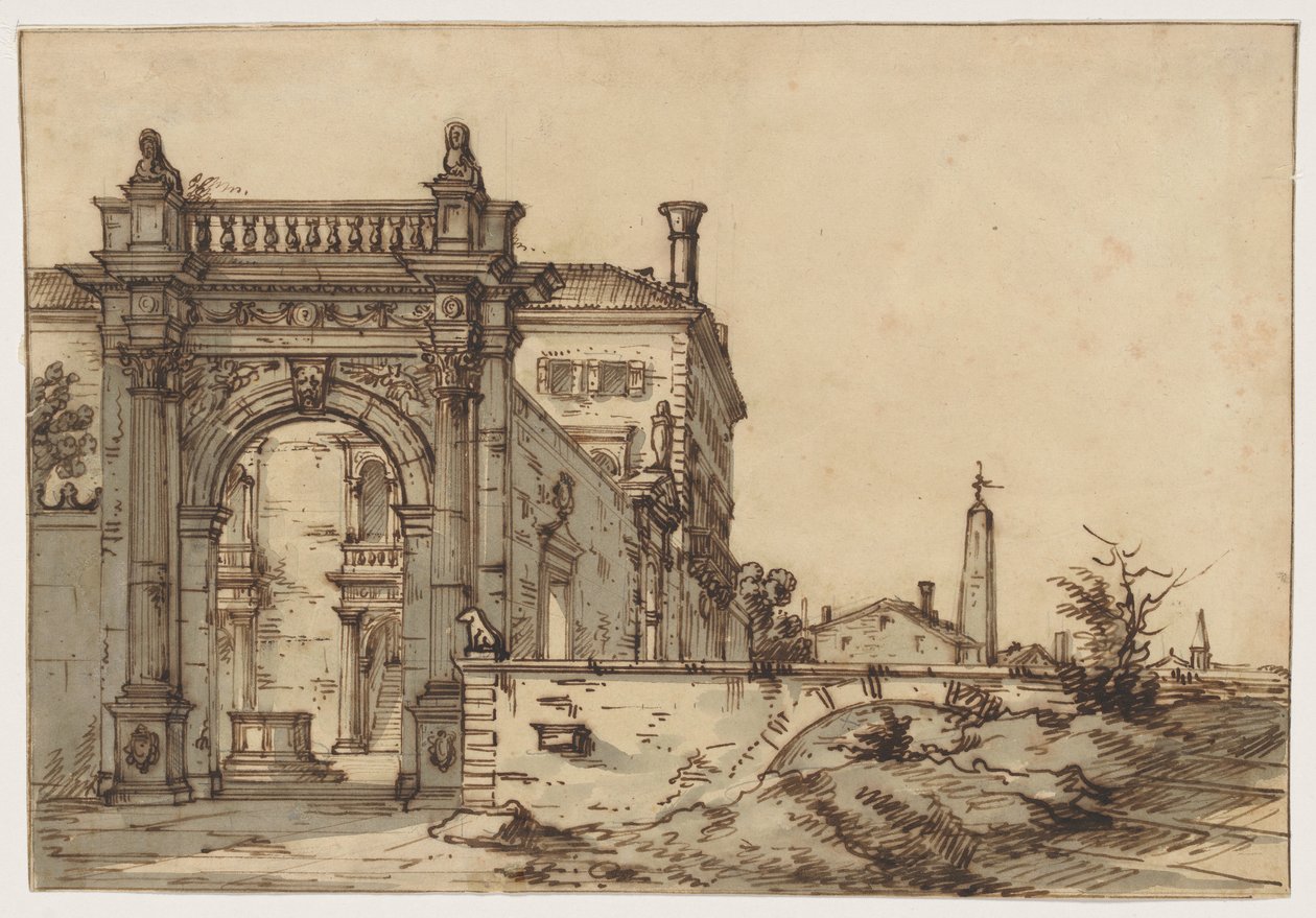 Wenecka willa autorstwa Bernardo Bellotto