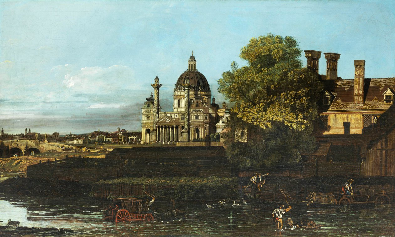 Bernardo Bellotto Wiedeń Karlskirche autorstwa Bernardo Bellotto