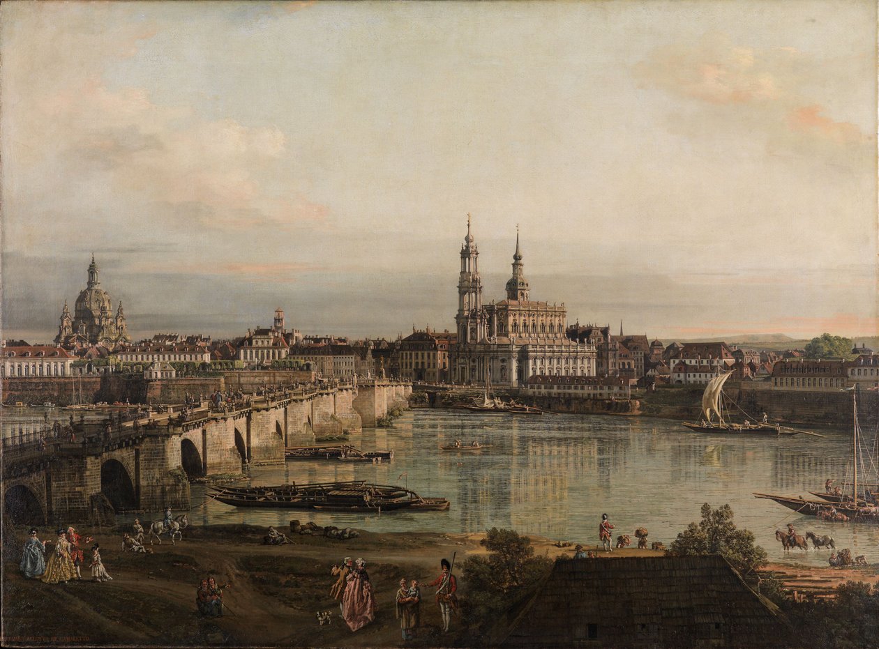 Widok na Drezno autorstwa Bernardo Bellotto