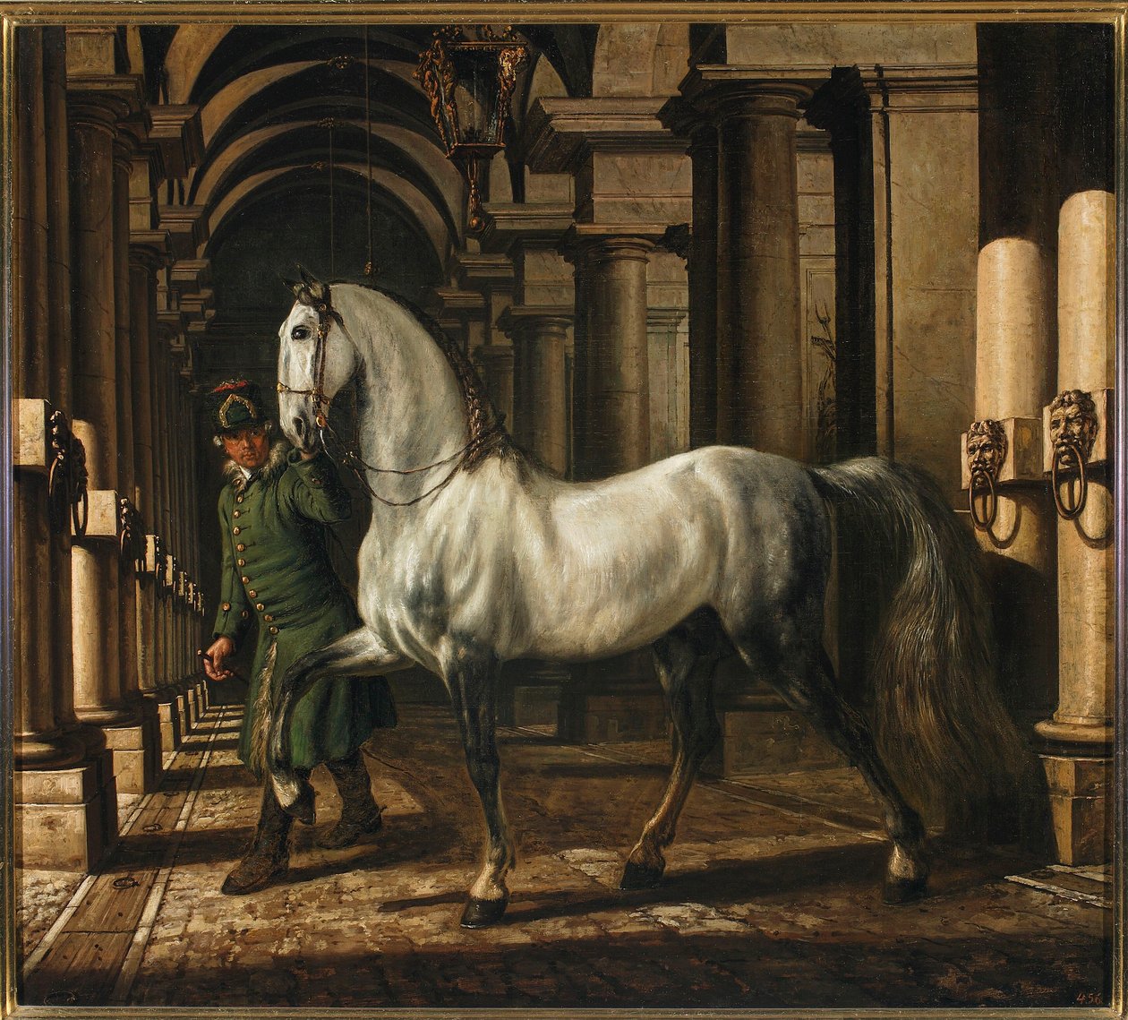 Chłopiec stajenny prowadzący konia autorstwa Bernardo Bellotto