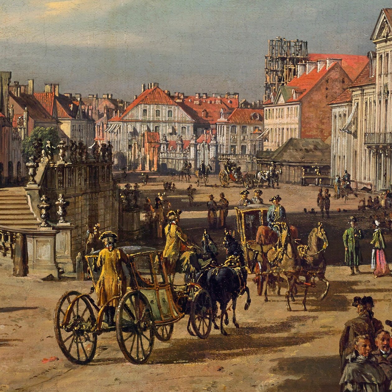 Kościół Św. Krzyża w Warszawie (więcej) autorstwa Bernardo Bellotto