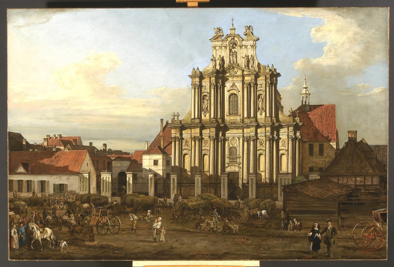 Kościół Wizytek, Warszawa, Polska autorstwa Bernardo Bellotto