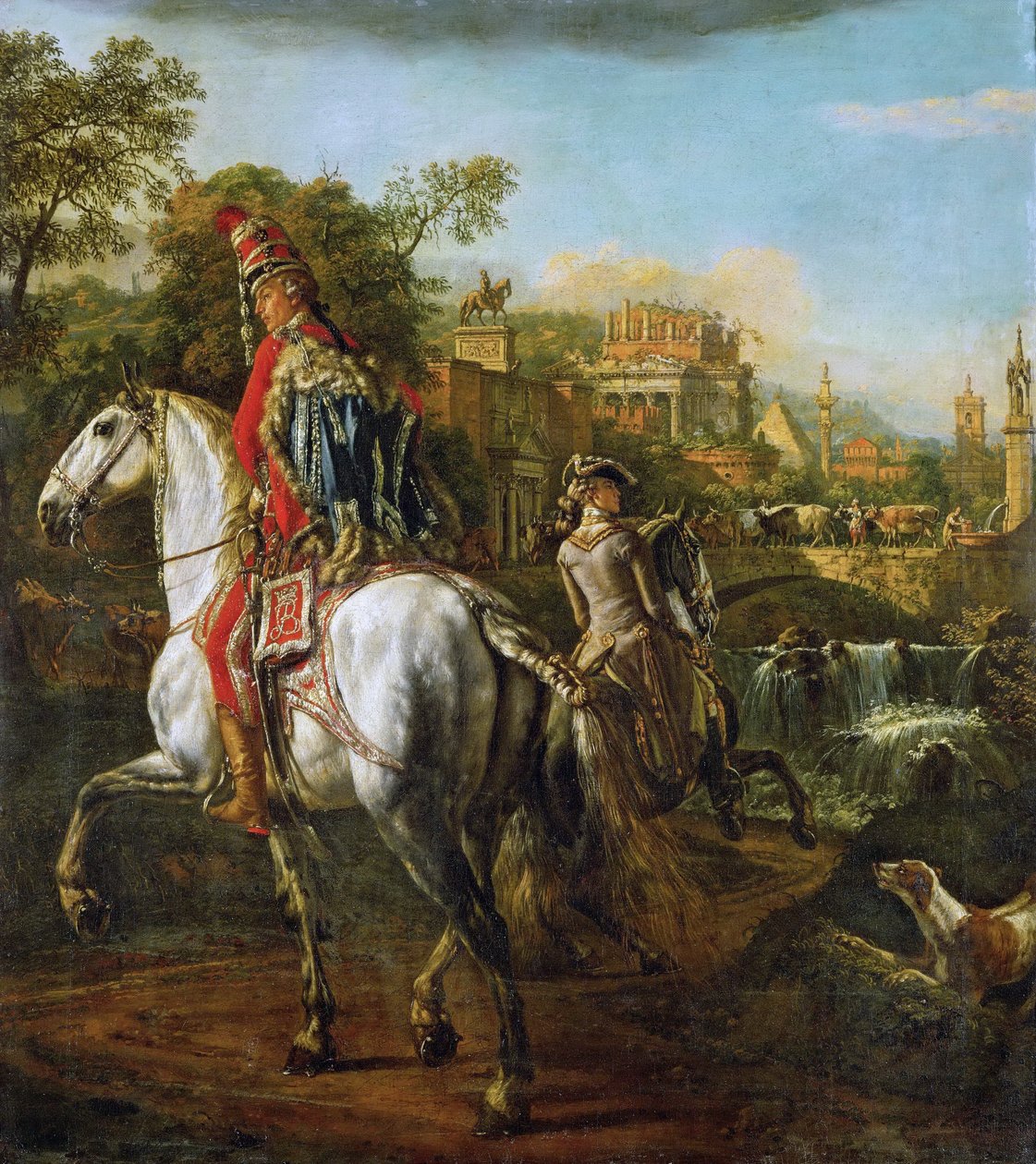 Jeździecki portret oficera husarii autorstwa Bernardo Bellotto