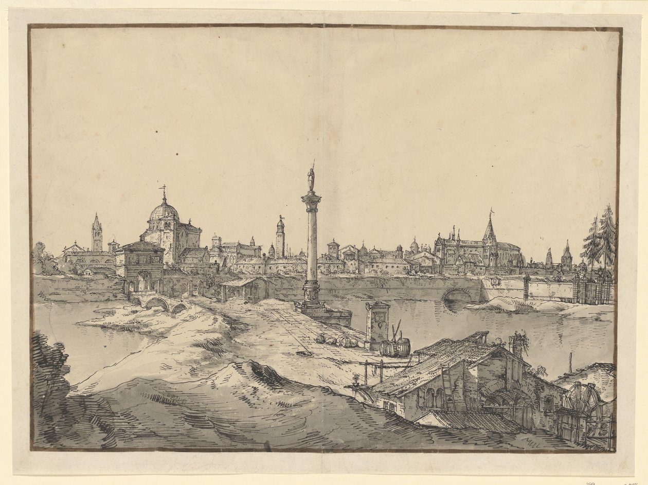 Wyimaginowany widok Padwy autorstwa Bernardo Bellotto