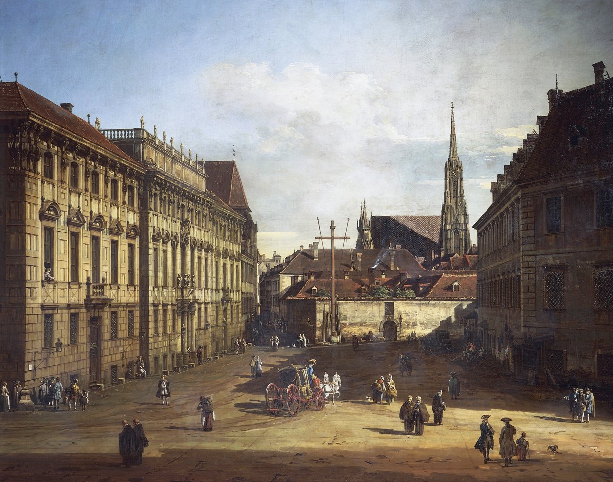 Lobkowitzplatz (Plac Lobkowitz) w Wiedniu autorstwa Bernardo Bellotto