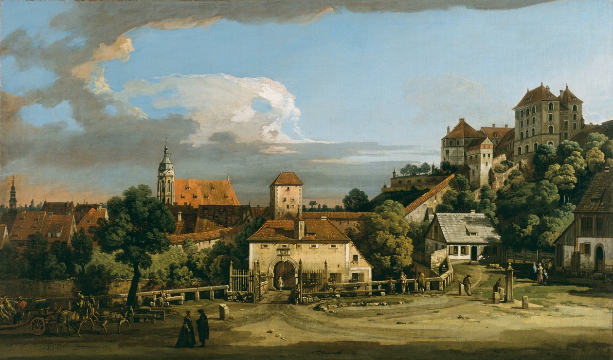 Pirna: Obertor z południa, ok. 1760 (olej na płótnie) autorstwa Bernardo Bellotto