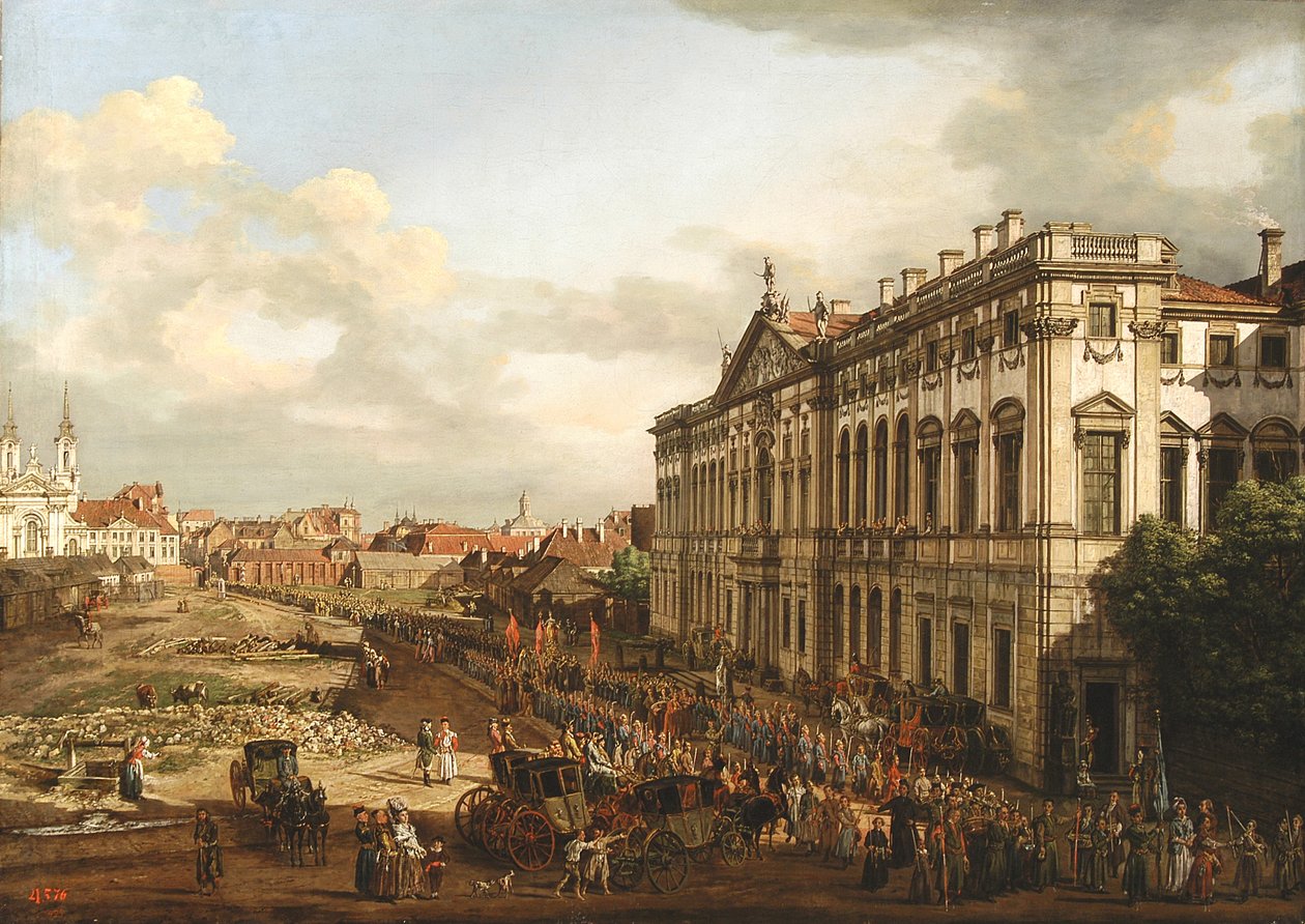 Pałac Rzeczypospolitej (Pałac Krasiskich) autorstwa Bernardo Bellotto