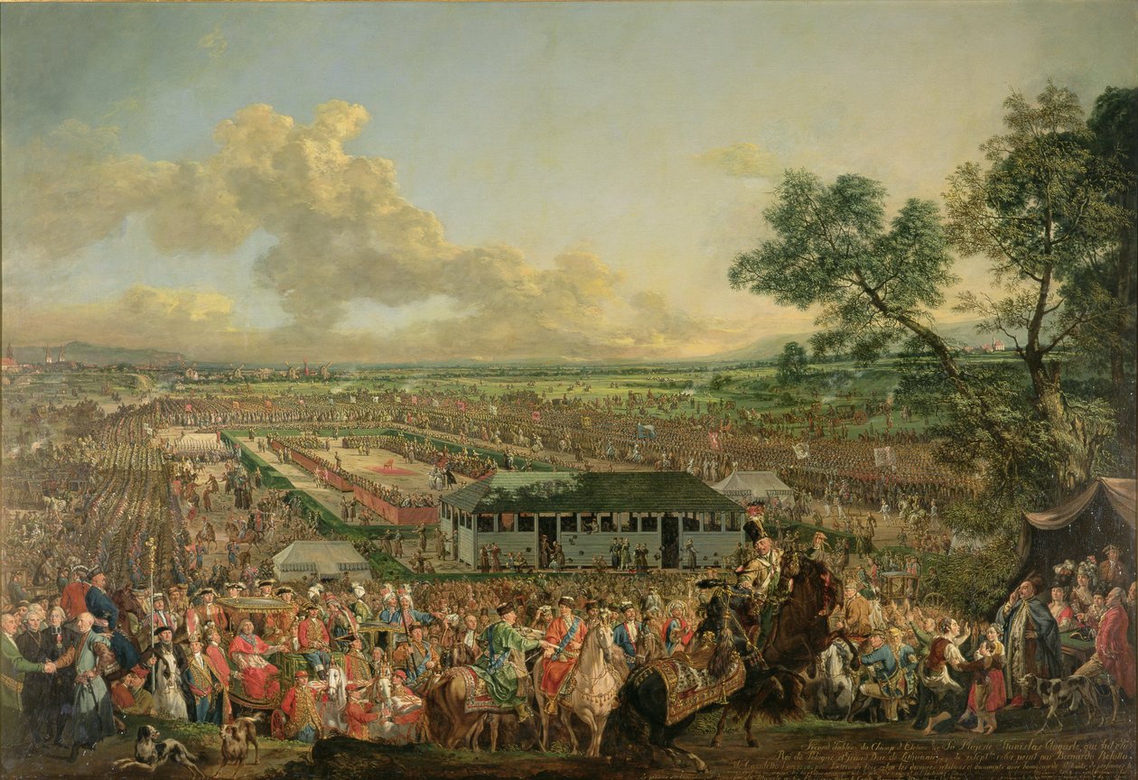 Elekcja króla Stanisława Augusta (1764-95) autorstwa Bernardo Bellotto