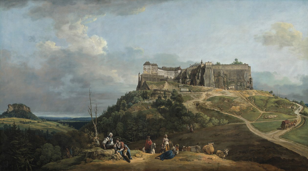 Twierdza Königstein autorstwa Bernardo Bellotto