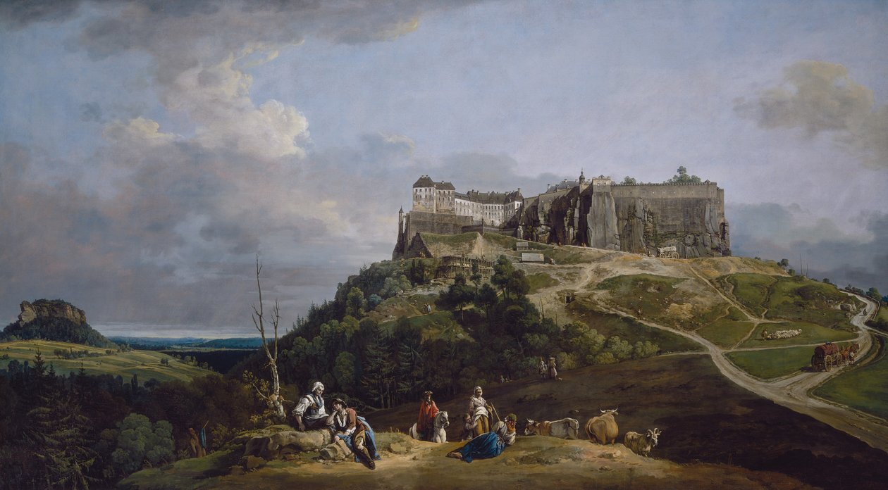Twierdza Königstein autorstwa Bernardo Bellotto