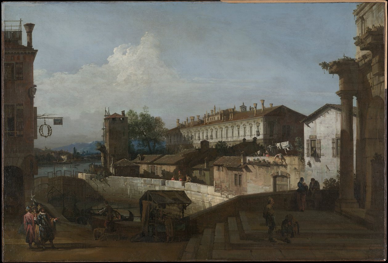 Zamek w Dolo autorstwa Bernardo Bellotto