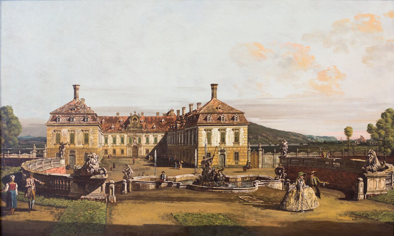 Cesarski pałac Sclosshof autorstwa Bernardo Bellotto