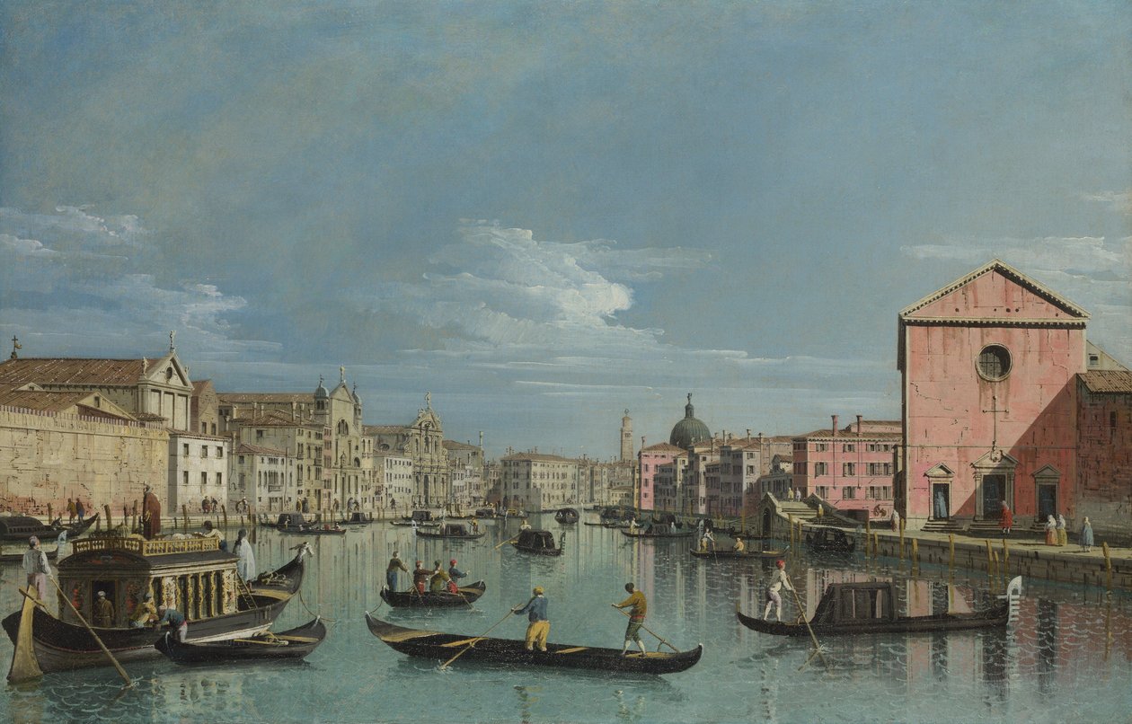 Wenecja: Kanał Grande z widokiem na Santa Croce autorstwa Bernardo Bellotto