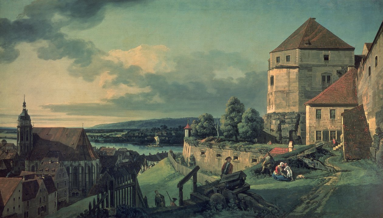 Widok z Zamku (Widok Pirny) autorstwa Bernardo Bellotto
