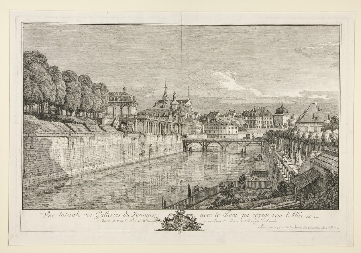 Widok na Zwinger w Dreźnie autorstwa Bernardo Bellotto