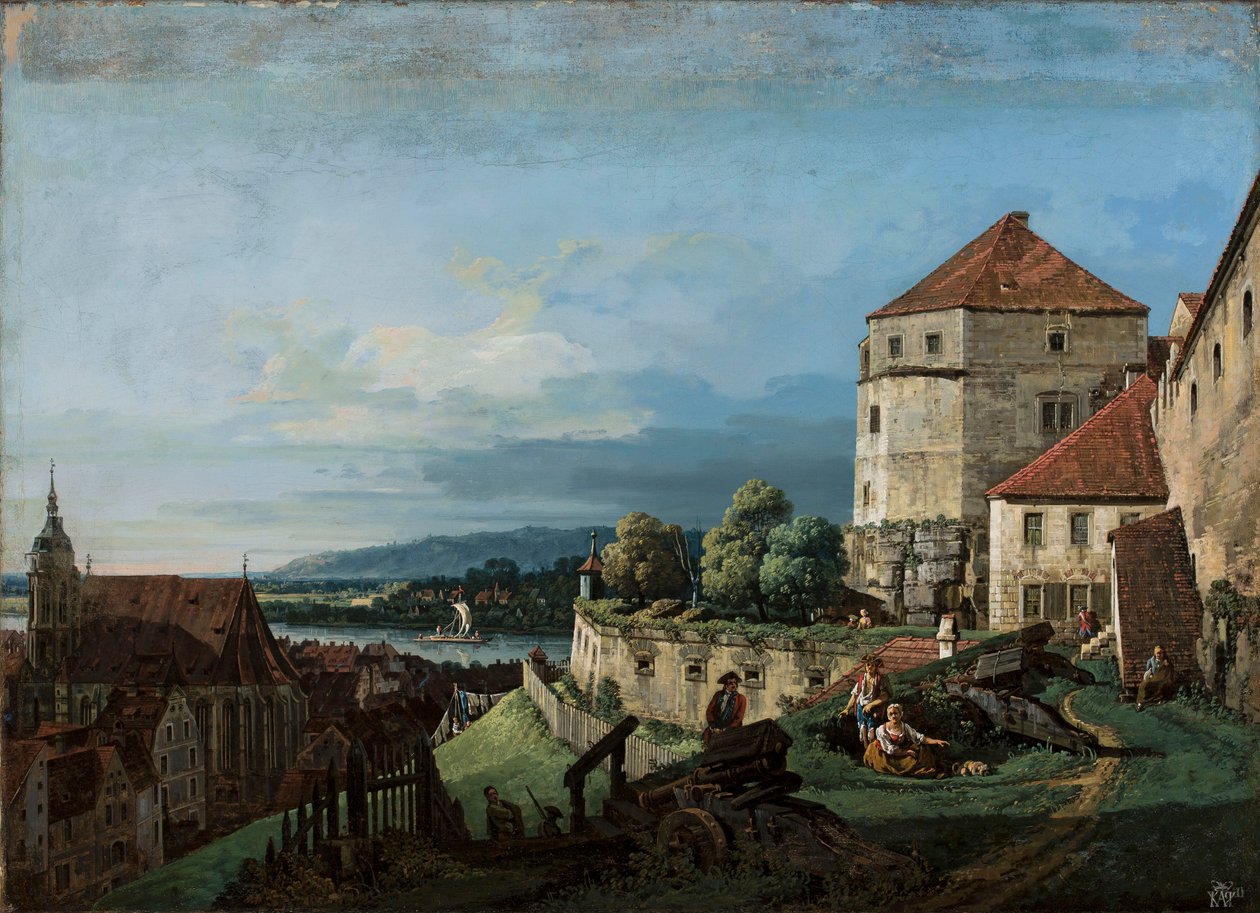 Widok Pirny w Saksonii autorstwa Bernardo Bellotto