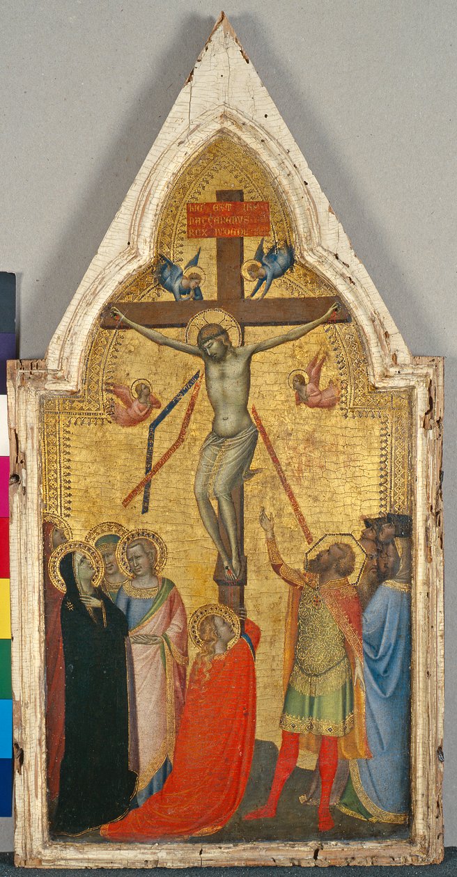 Ukrzyżowanie, ok. 1340 (tempera na drewnie topoli) autorstwa Bernardo Daddi