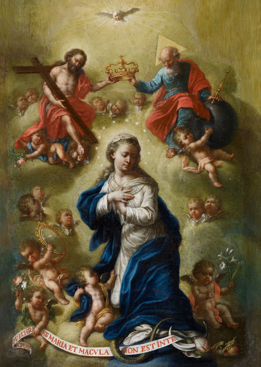 Koronacja Dziewicy autorstwa Bernardo Germán de Llórente