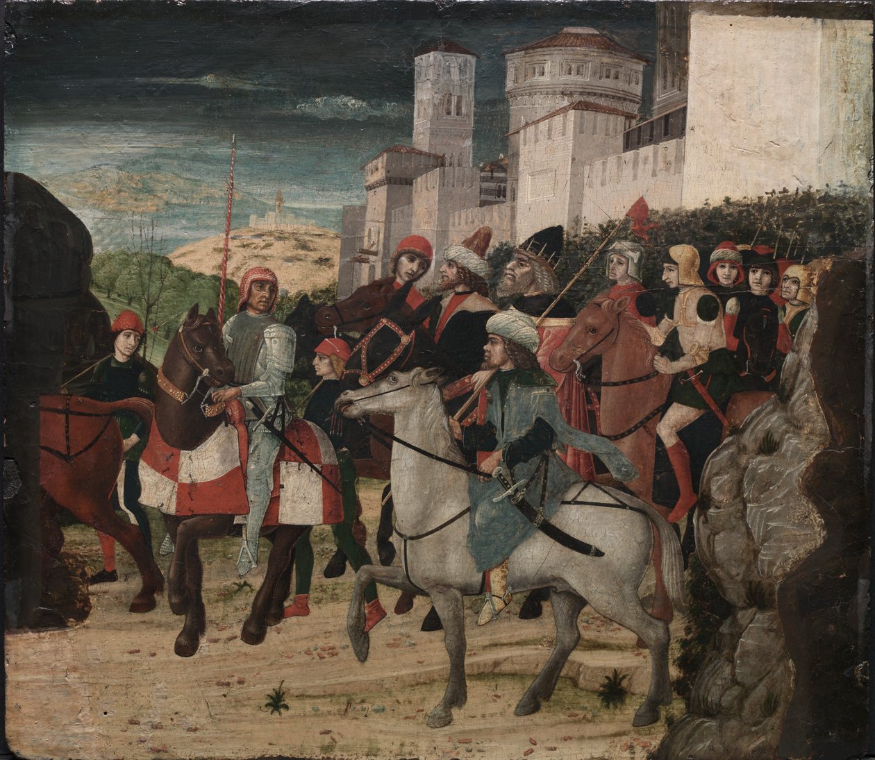 Procesja Trzech Króli, ok. 1450-1500 (tempera na drewnie) autorstwa Bernardo Parentino