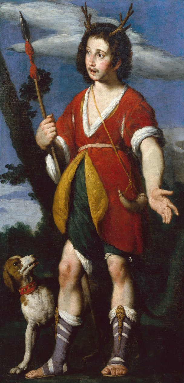 Akteon (olej na płótnie) autorstwa Bernardo Strozzi