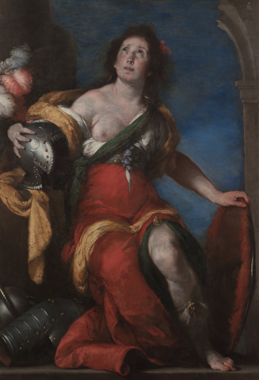 Figura alegoryczna, ok. 1636 (olej na płótnie) autorstwa Bernardo Strozzi