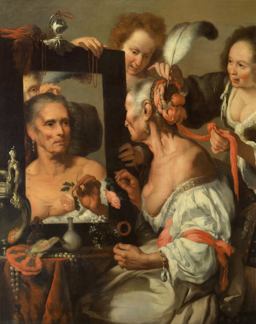 Alegoria nietrwałości (Stara kokietka) autorstwa Bernardo Strozzi
