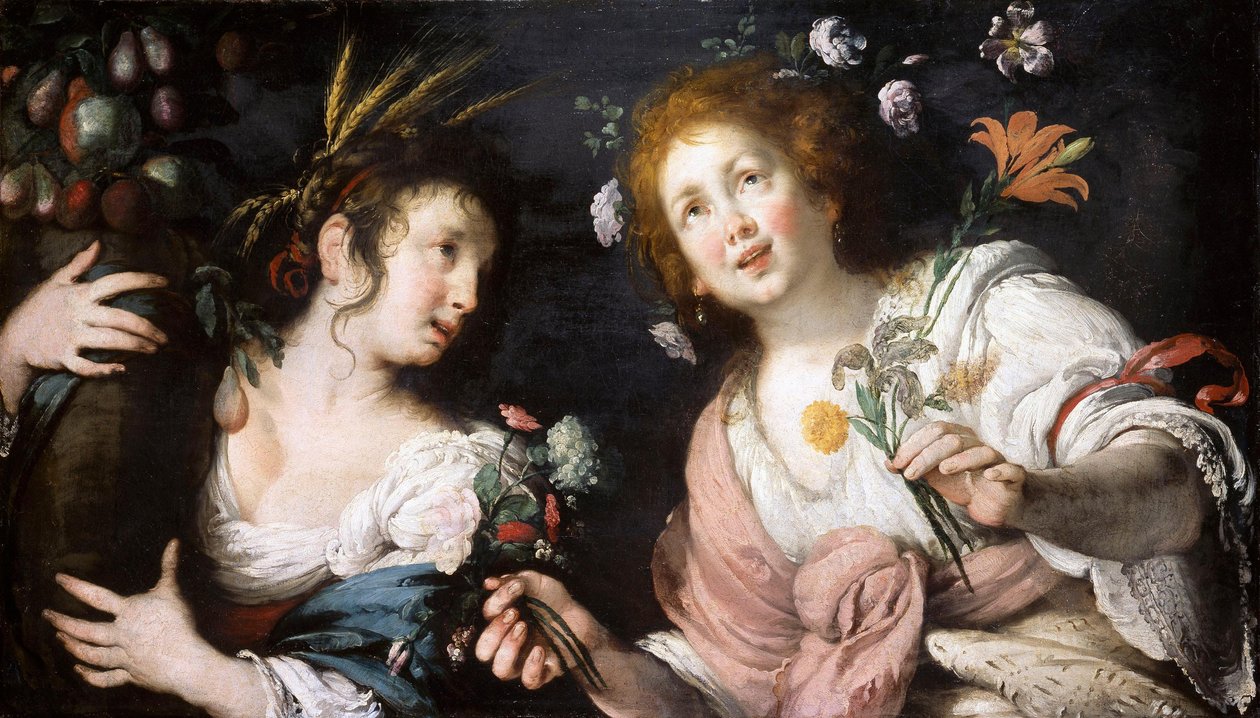 Alegoria wiosny i lata autorstwa Bernardo Strozzi