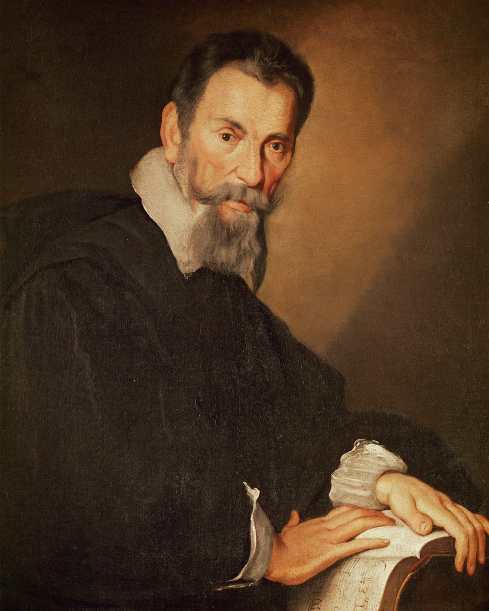 Claudio Monteverdi (olej na płótnie) autorstwa Bernardo Strozzi