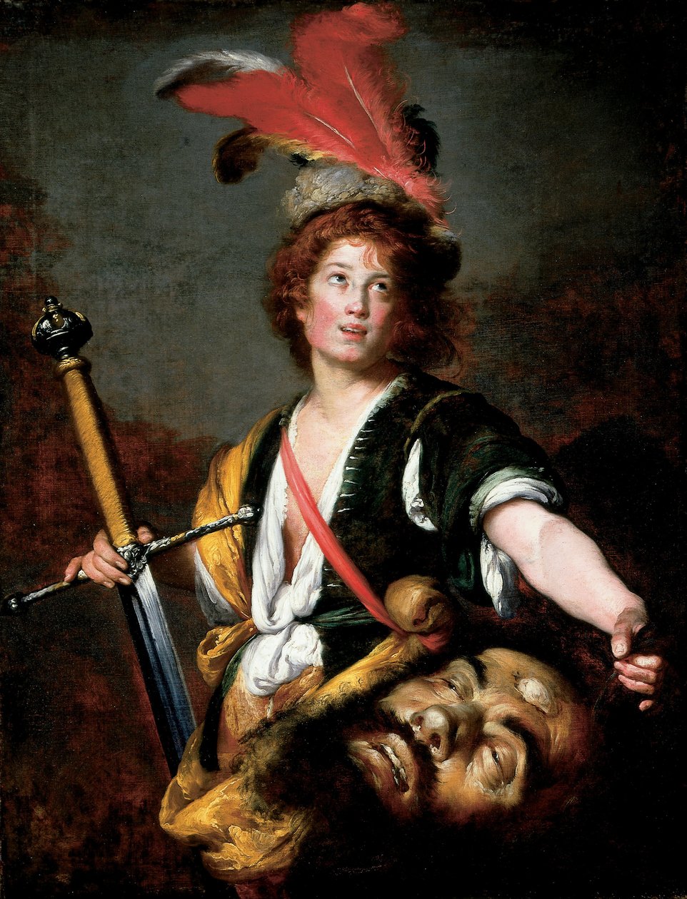 Dawid z głową Goliata autorstwa Bernardo Strozzi