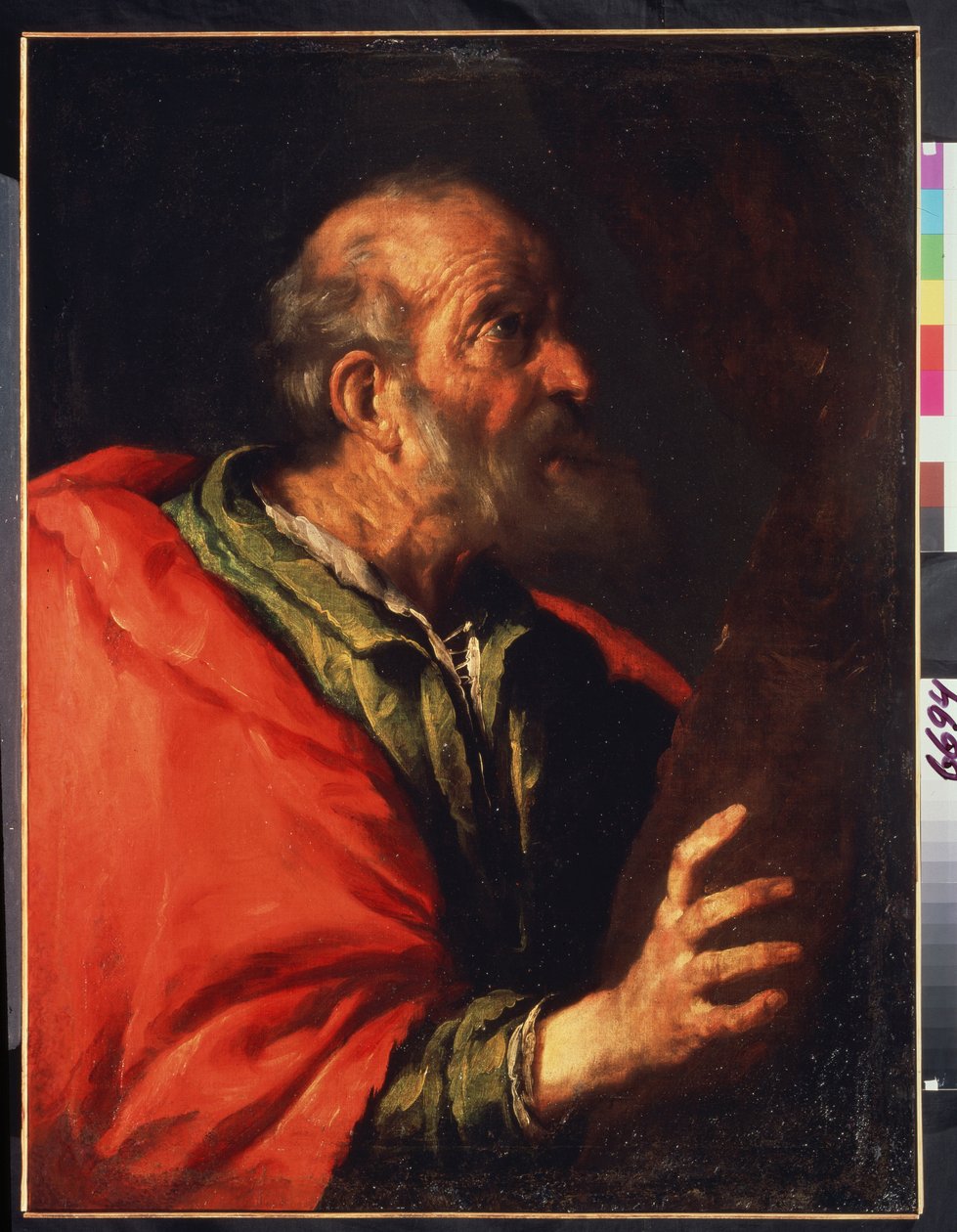Głowa starego człowieka, apostoł Piotr ? autorstwa Bernardo Strozzi