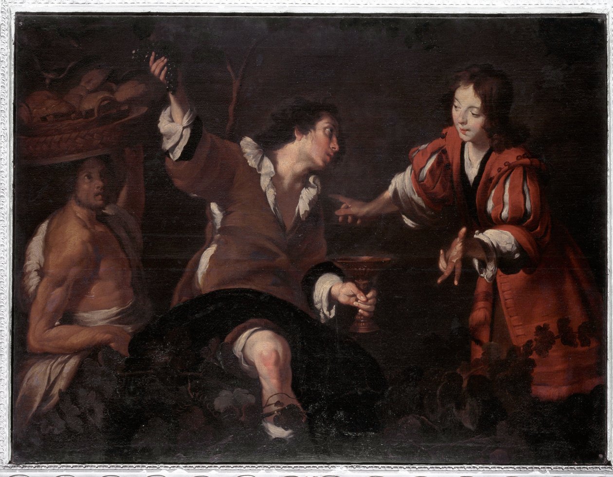 Józef interpretuje sny (olej na płótnie) autorstwa Bernardo Strozzi