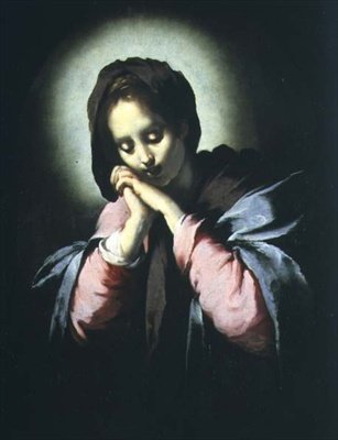 Madonna w adoracji autorstwa Bernardo Strozzi