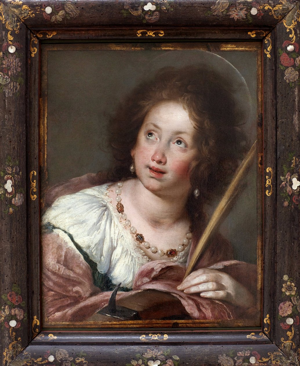 Święta Katarzyna Aleksandryjska (ok. 290- męczennik 307). Obraz Bernardo Strozziego, znany jako Cappucino (1581-1644), olej na płótnie, przed 1630. Sztuka włoska XVII wiek. Staatsgalerie, Stuttgart (Niemcy). autorstwa Bernardo Strozzi