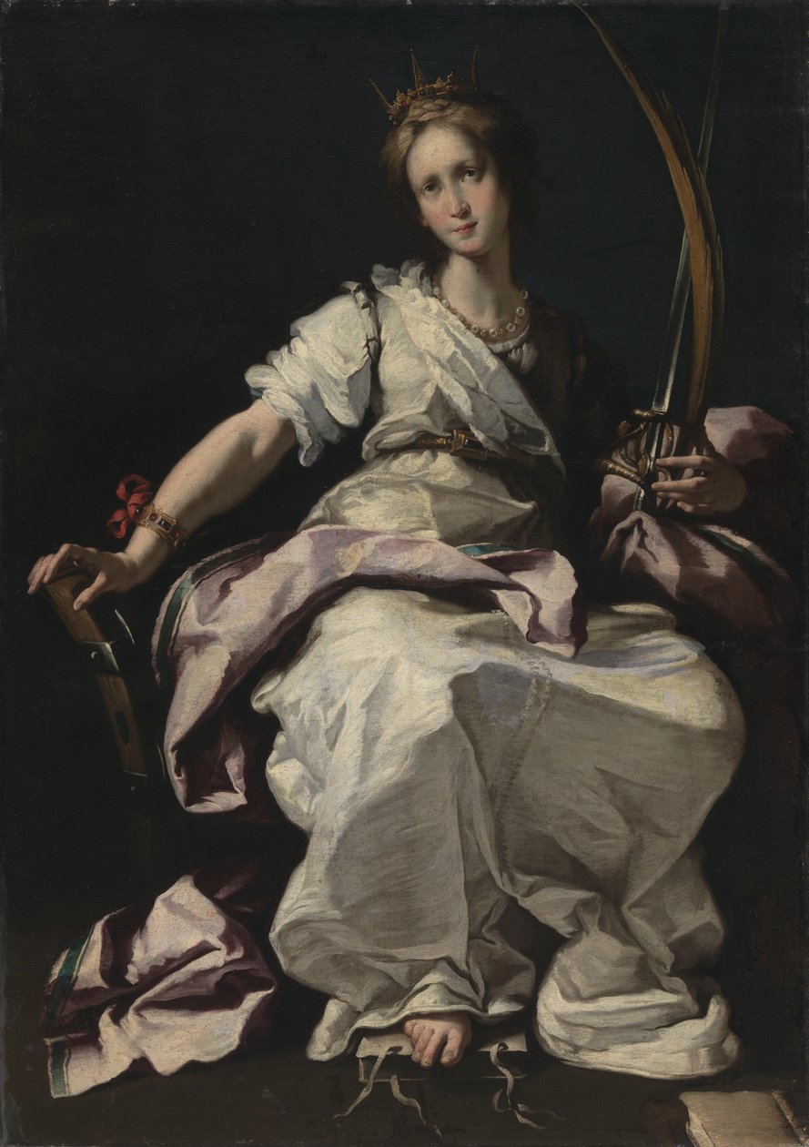 Święta Katarzyna z Aleksandrii autorstwa Bernardo Strozzi