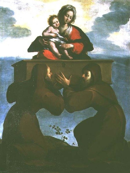 Objawienie Madonny Odigitria autorstwa Bernardo Strozzi