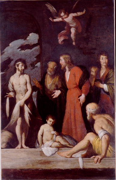Uzdrowienie paralityka autorstwa Bernardo Strozzi