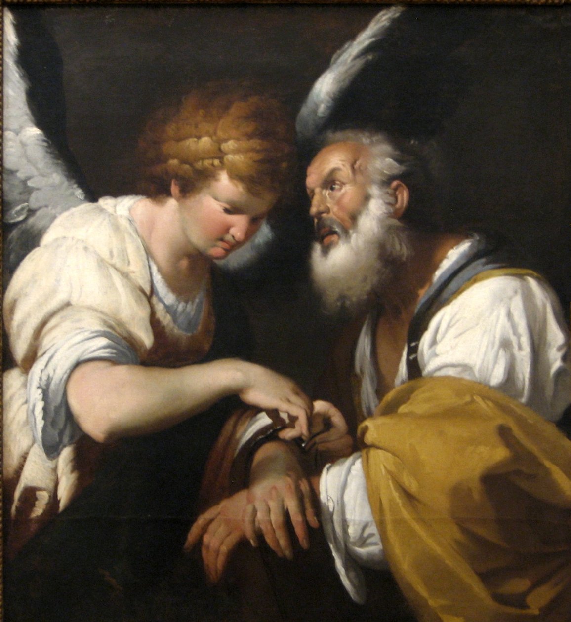 Uwolnienie św. Piotra autorstwa Bernardo Strozzi