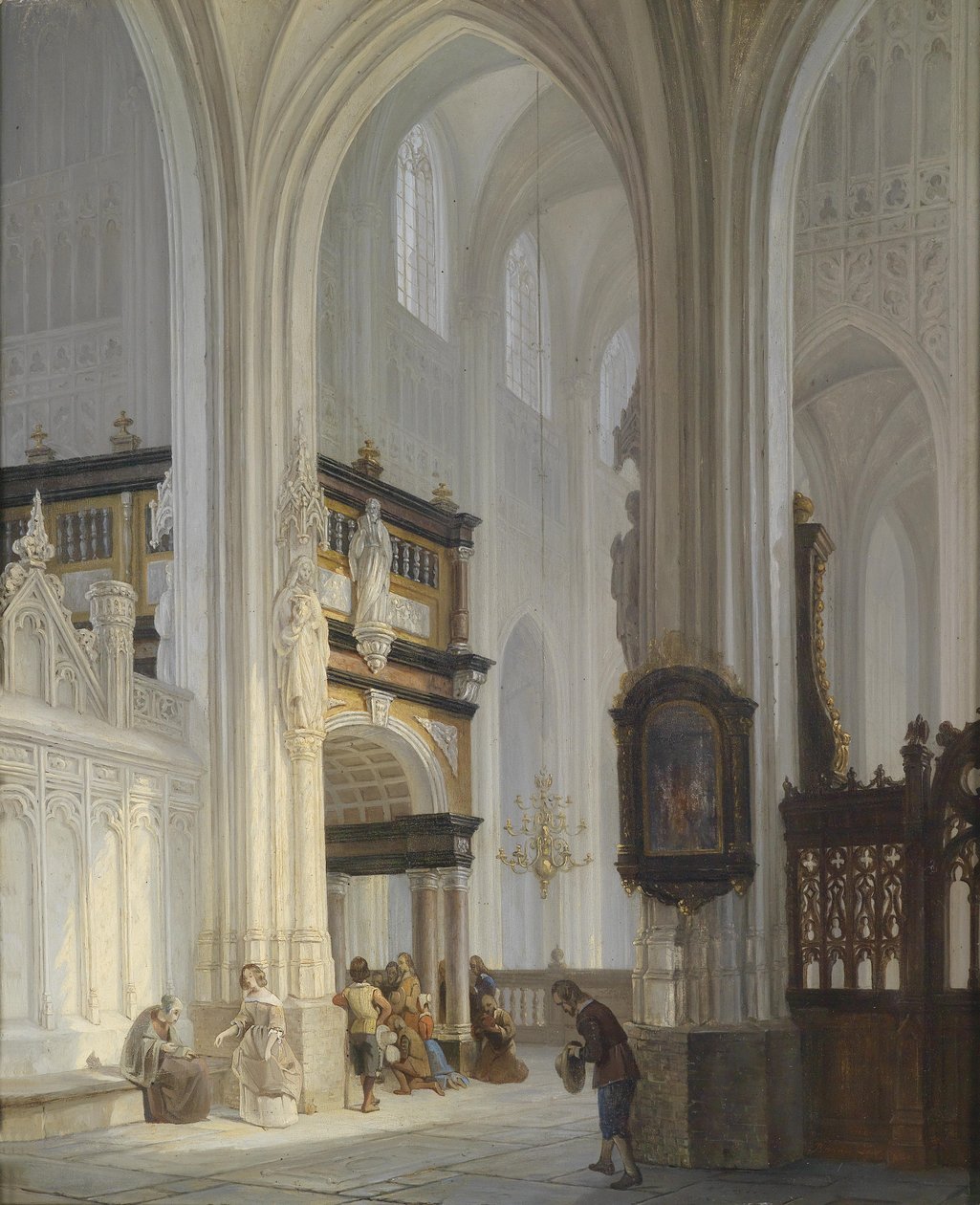 Wnętrze kościoła autorstwa Bernardus van de Laar