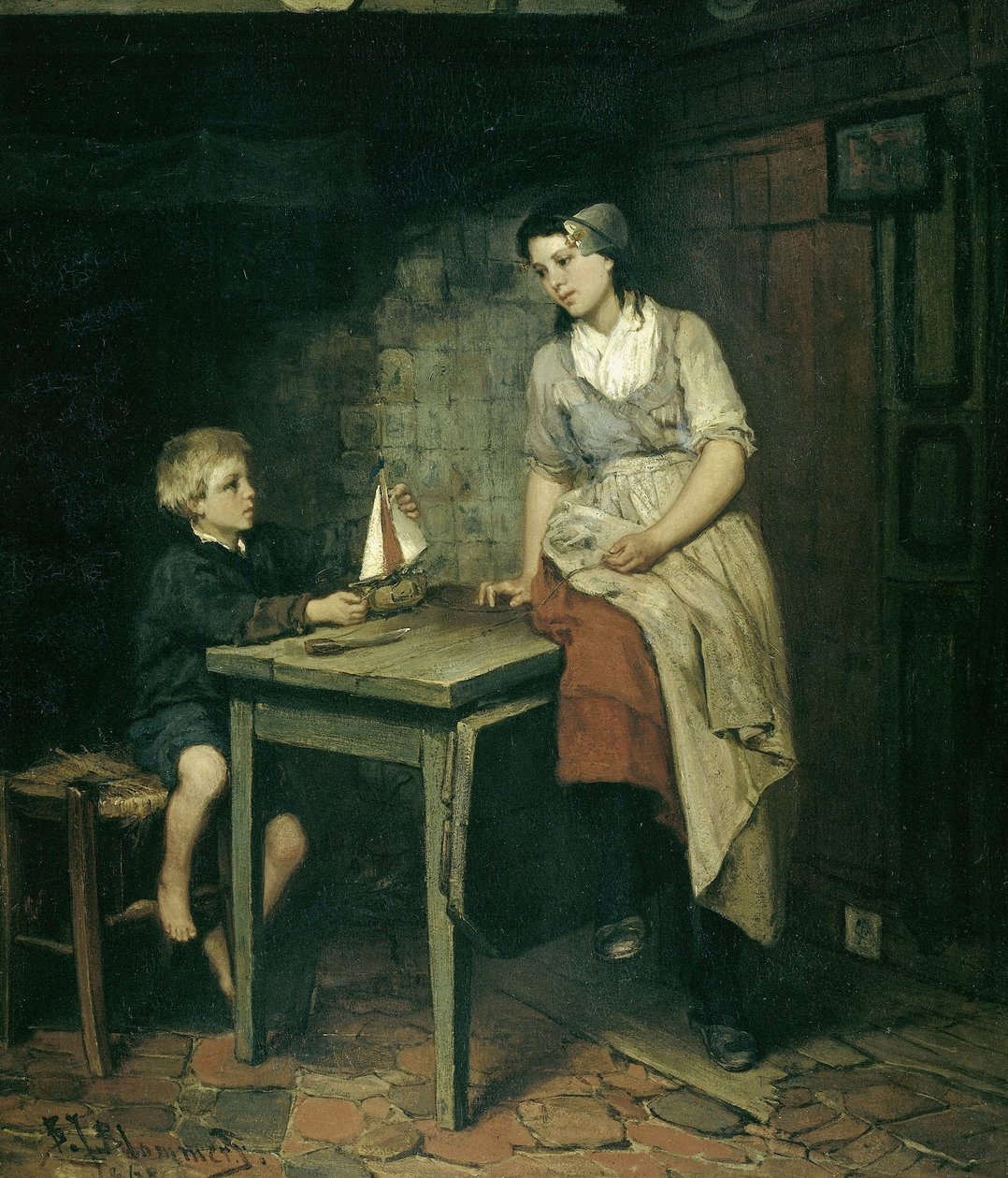 Dzieci Rybaka autorstwa Bernardus Johannes Blommers