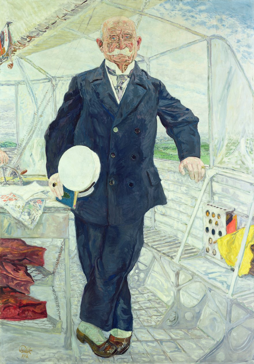 Hrabia Zeppelin (1838-1917) 1914 autorstwa Bernhard Pankok