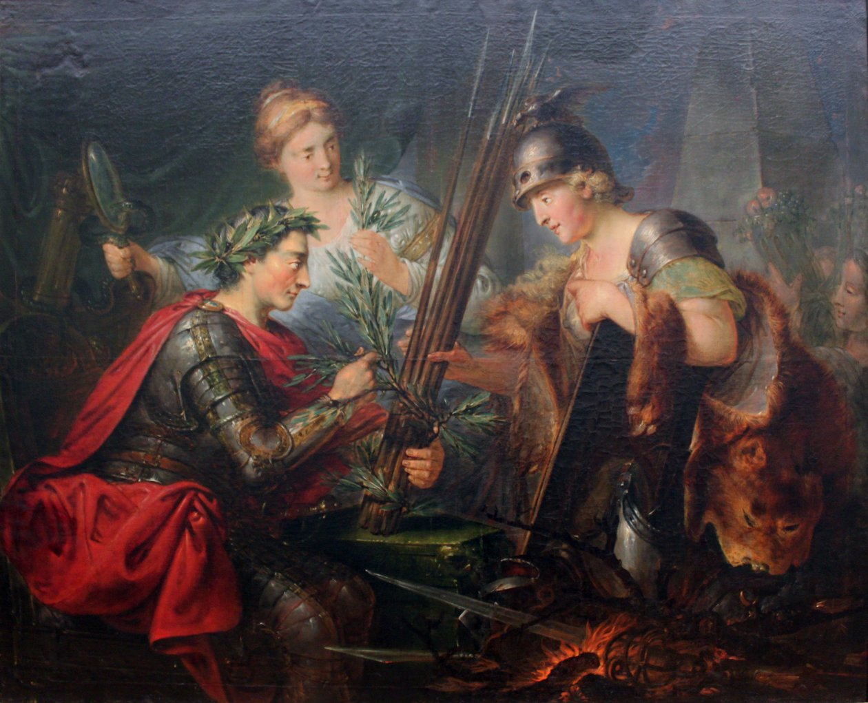 Alegoria o Fryderyku Wielkim jako założycielu Związku Książąt Niemieckich w 1785 r. autorstwa Bernhard Rode