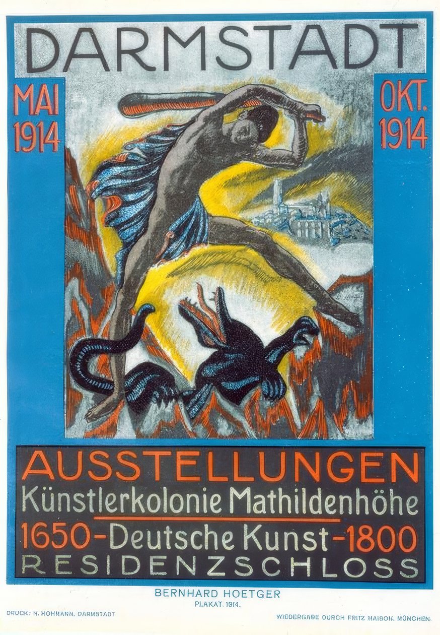 WYSTAWY Kolonia artystyczna Mathildenhöhe / sztuka niemiecka 1650–1800 / DARMSTADT MAJ - PAŹDZIERNIK autorstwa Bernhard Hoetger