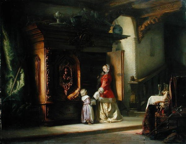 Wnętrze, 1853 autorstwa Bernhard Mohrhagen