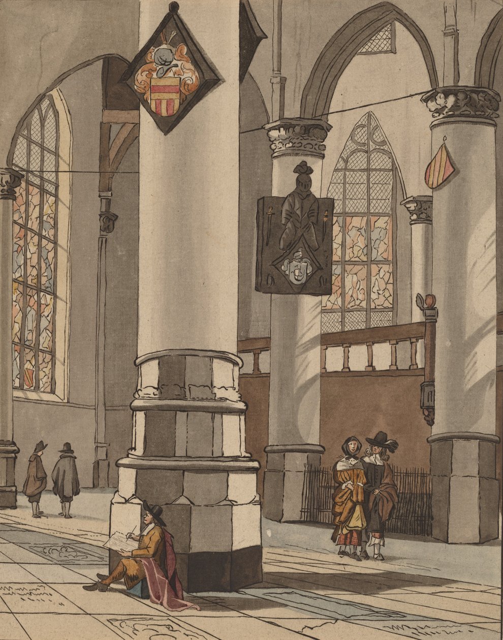 Wnętrze kościoła, 1774. autorstwa Bernhard Schreuder
