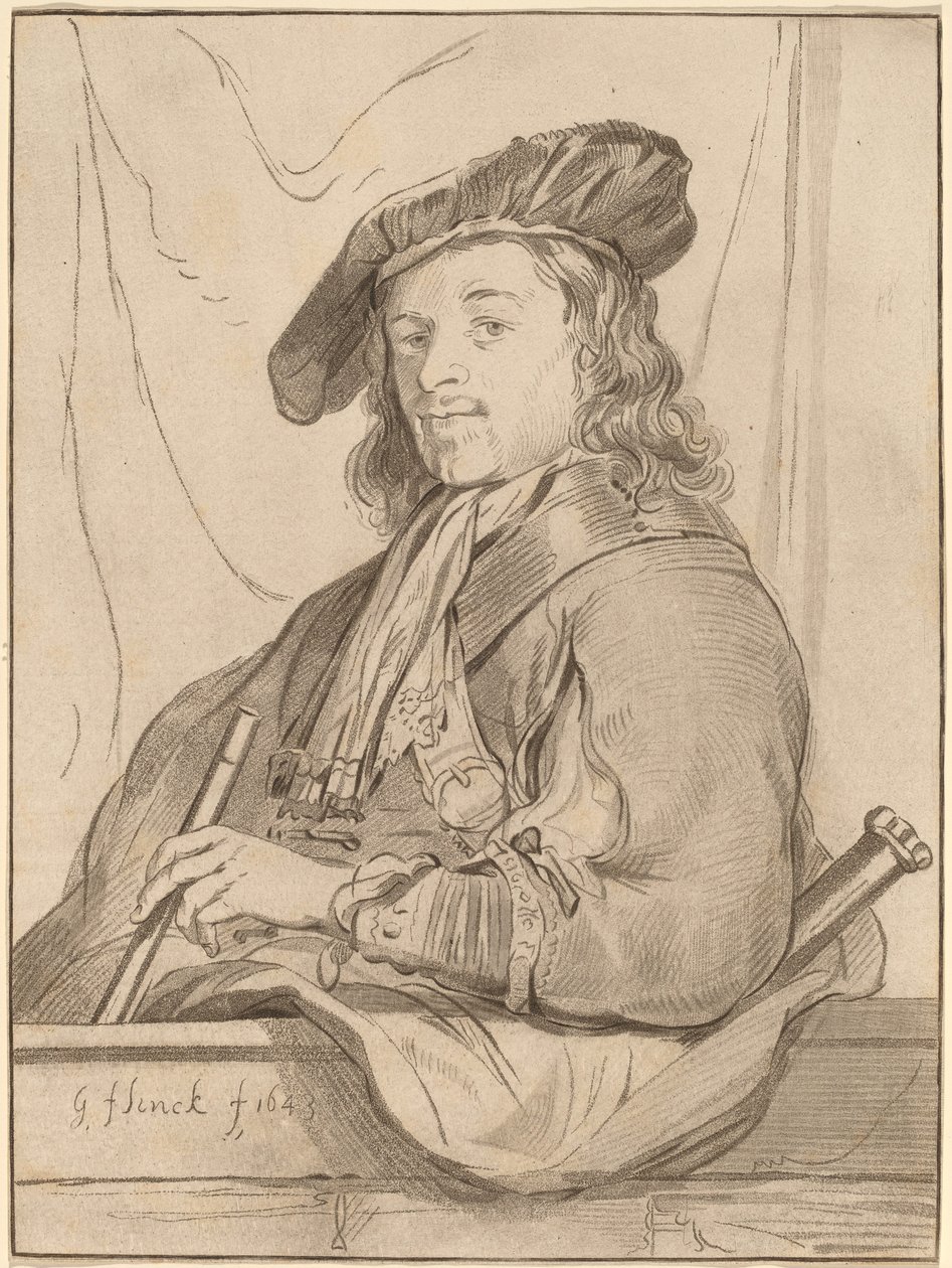 Człowiek na parapecie, 1773, publikacja 1774. autorstwa Bernhard Schreuder