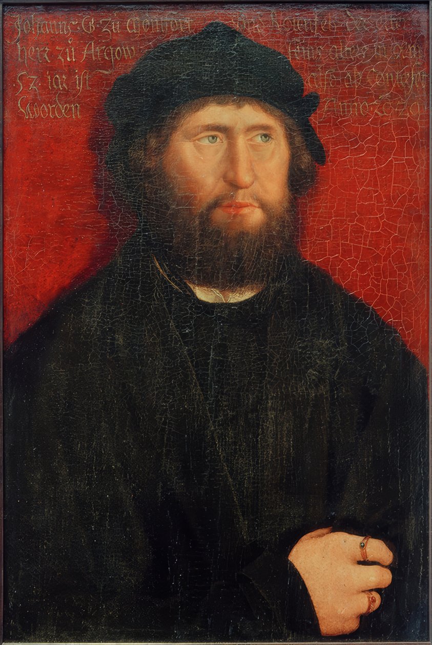 Portret Johanna I. hrabiego Montfort-Rothenfels autorstwa Bernhard Strigel